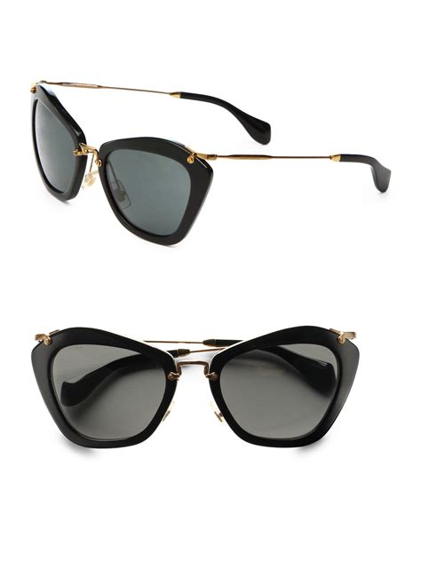 miu miu cat eye glasses|miu runway sunglasses.